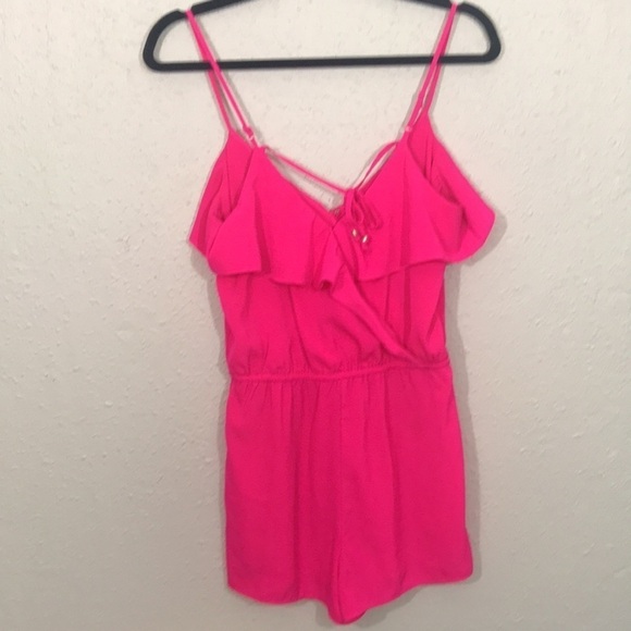 American Eagle Outfitters Bright Pink Romper size XS - Picture 2 of 8